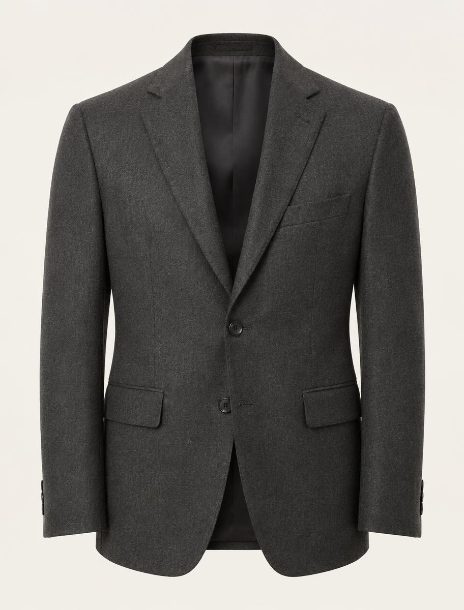 Flannel Suit Jacket — front view